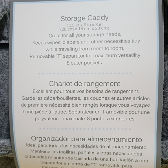 Gray Felt Storage Caddy - Picture 3 of 3